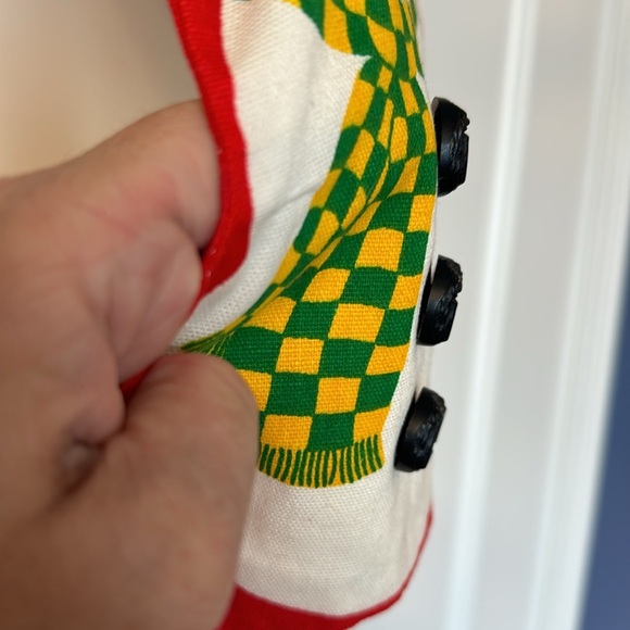 VINTAGE Christmas Stocking snowman - homemade - unique - Picture 2 of 7